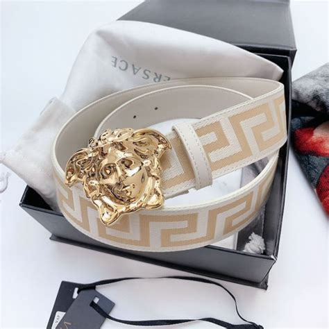 versace belt mens white|most expensive versace belt.